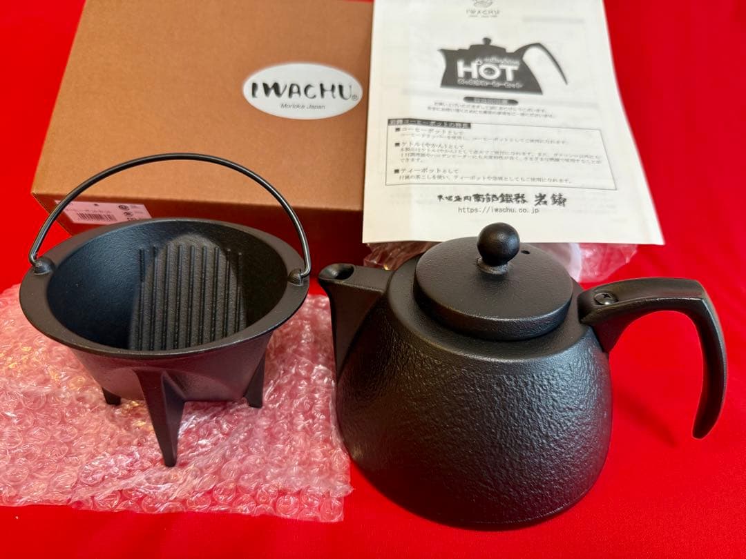 ★☆ まーくん専用 ★☆ 訳あり 未使用 岩鋳 コーヒーポット IH 南部鉄器