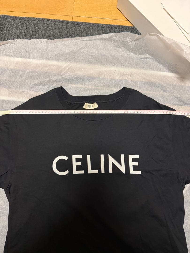 【国内正規品】CELINE ブラック ロゴ Tシャツ 定価8万