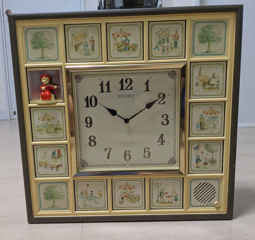 【ジャンク】SEIKO fantasia RE505B からくり時計