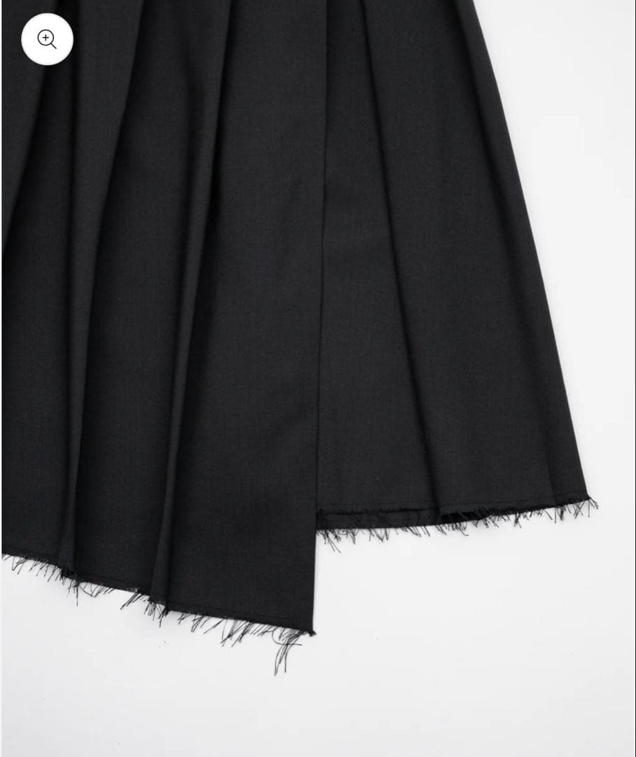 スカート asymmetry wool wrap skirt / ilean