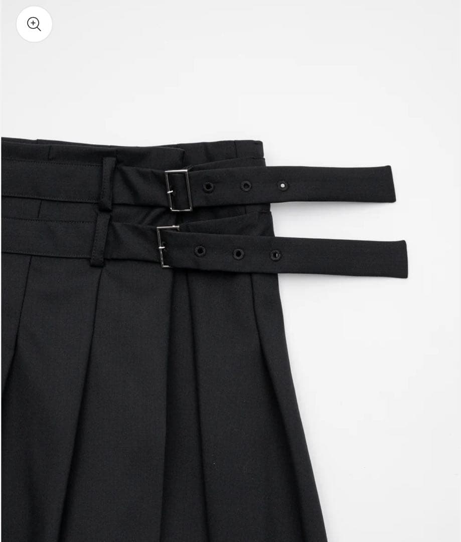 スカート asymmetry wool wrap skirt / ilean