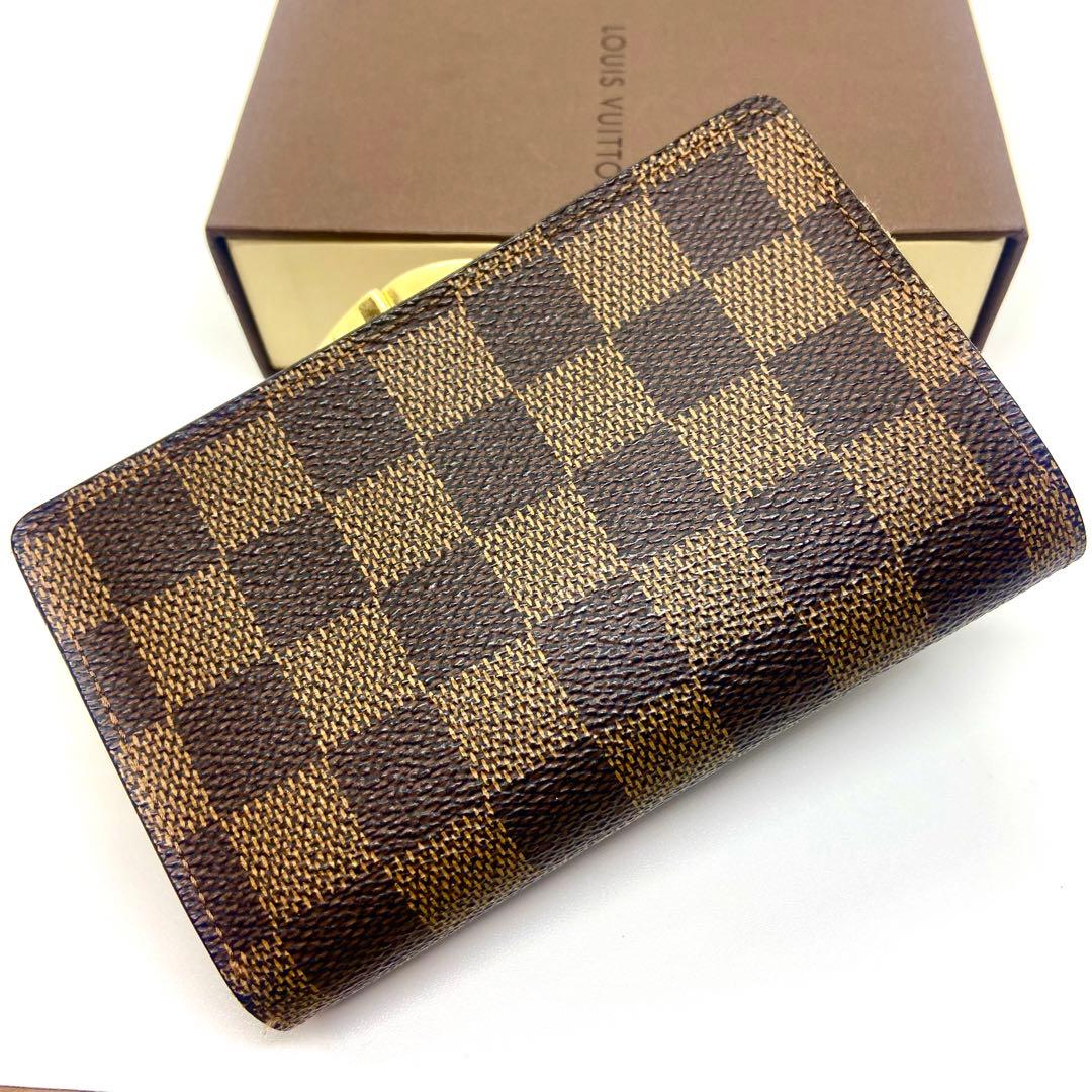 ルイヴィトン ダミエ ポルトフォイユ　ヴィエノワ がま口　財布