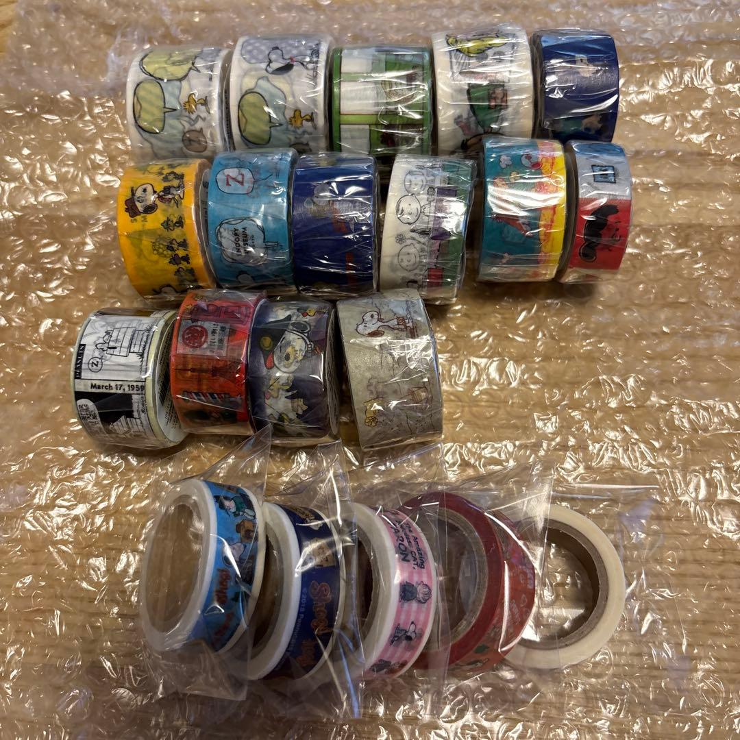 【スヌーピー マスキングテープ　20個】