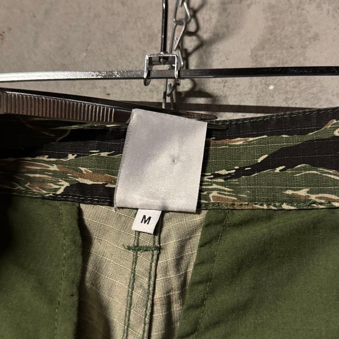 レディース X-girl エックスガール タイガーストライプカモパンツ 軍パン