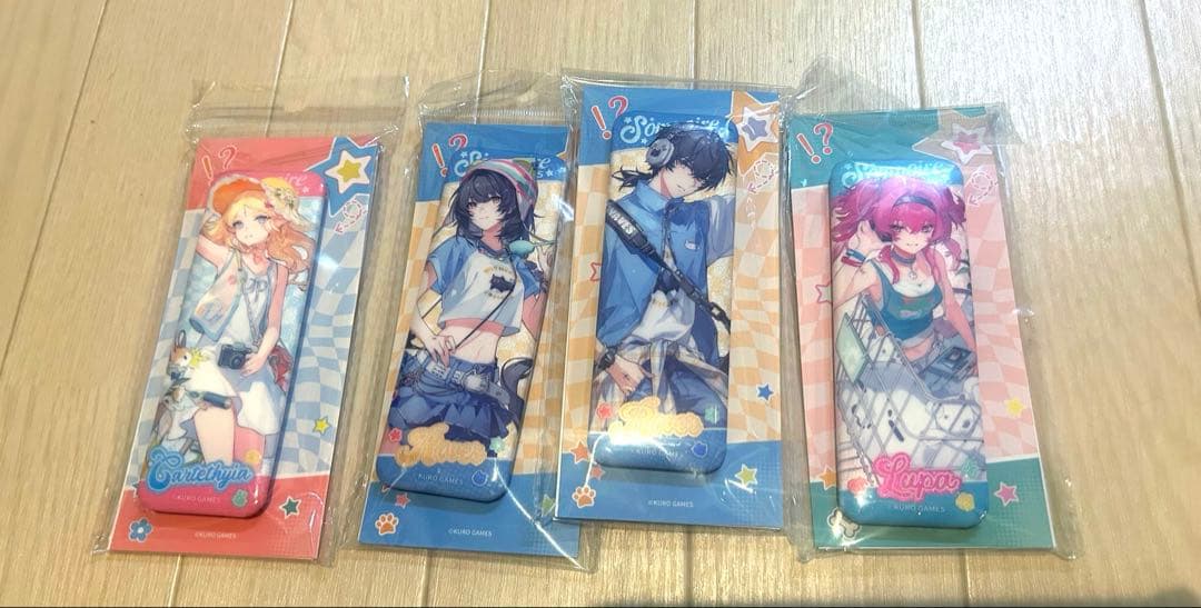 【新品未開封】鳴潮 心域エコー スクエア缶バッジ4個セット 漂泊者カルテジアルパ