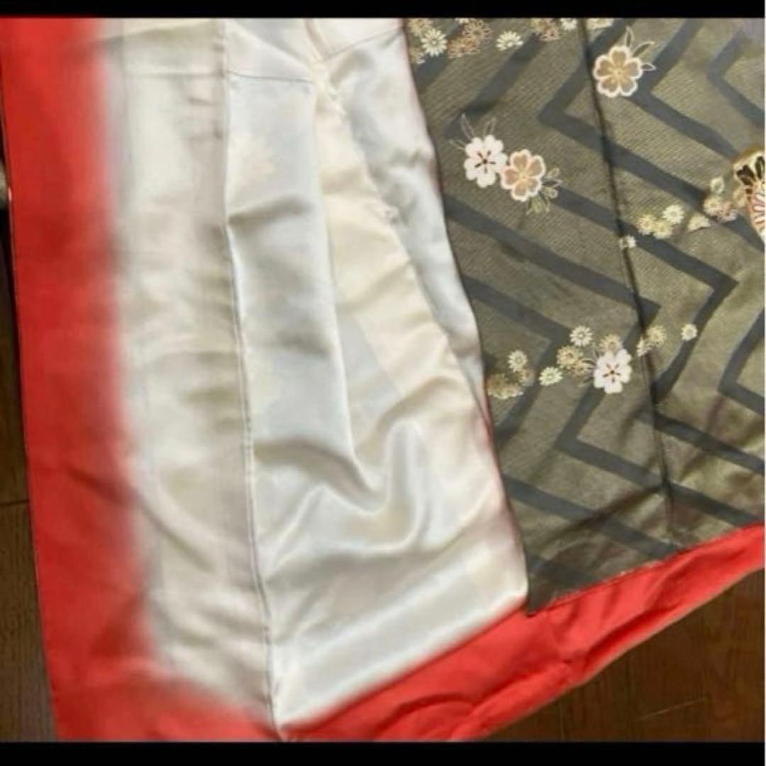 未使用 正絹 豪華振袖 華やかな金銀彩模様 手縫い156-166cmの方適用