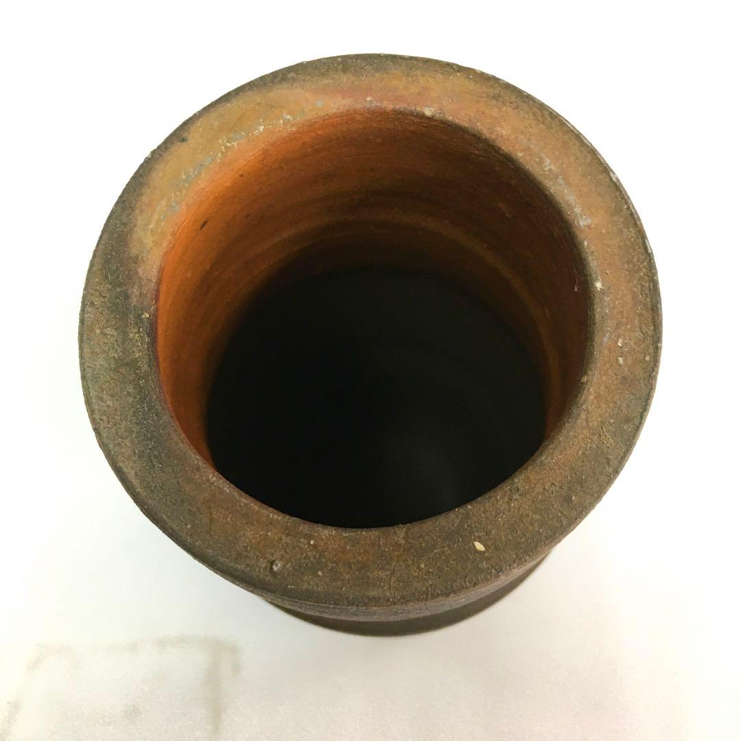 備前焼　藤原雄　備前花入　人間国宝