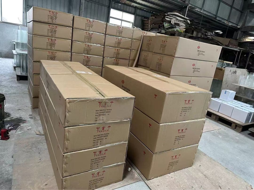 自社製組み立て式爬虫類両生類ケージガラス飼育ケージ120x60x120cm引取り