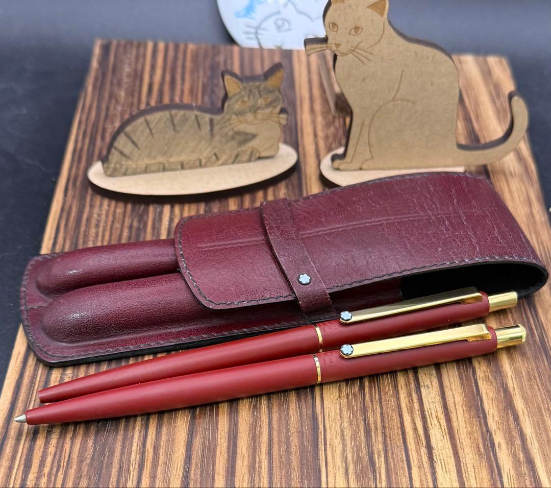 MONTBLANC スリムライン ボールペン シャーペン レッド