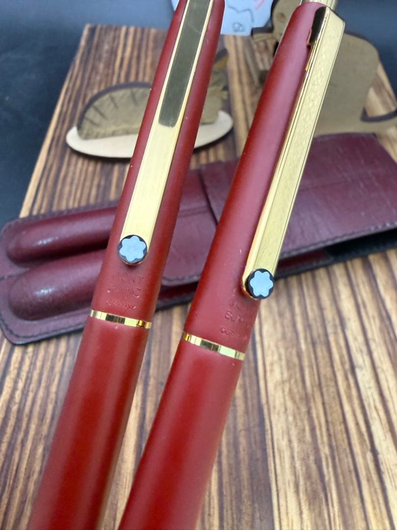 MONTBLANC スリムライン ボールペン シャーペン レッド