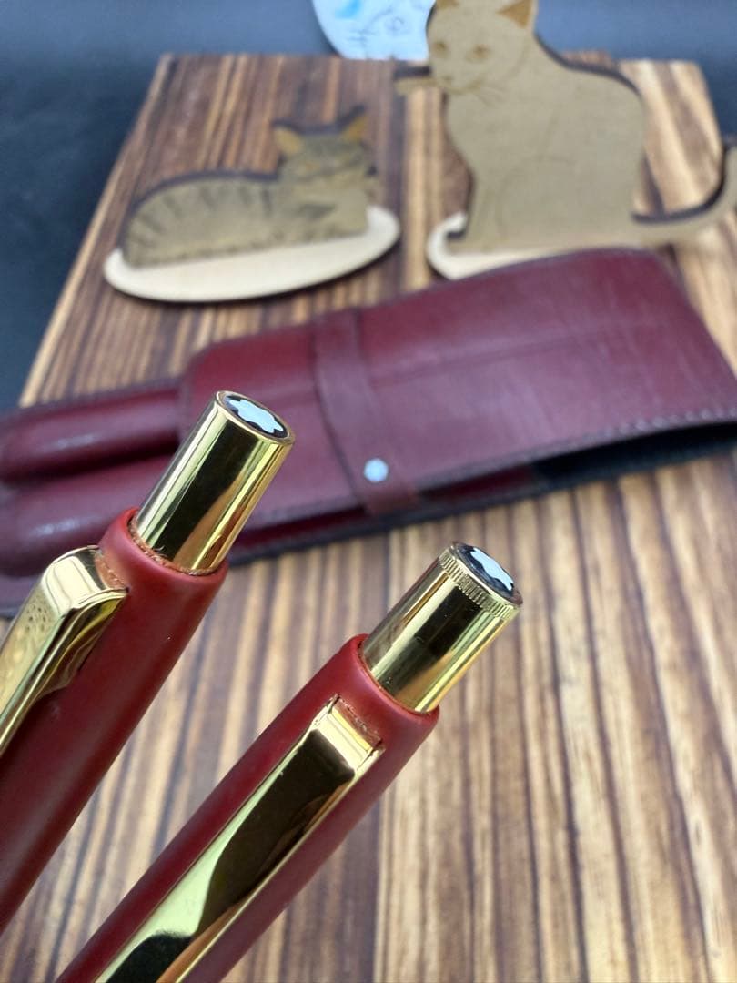 MONTBLANC スリムライン ボールペン シャーペン レッド