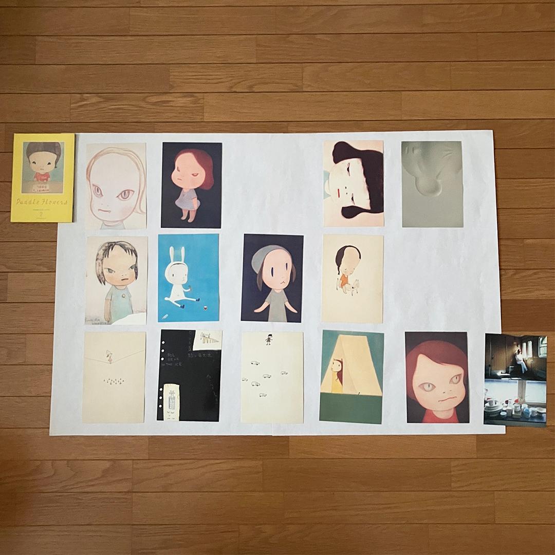 奈良美智 ポストカードセット Puddle Flowers 3冊セット