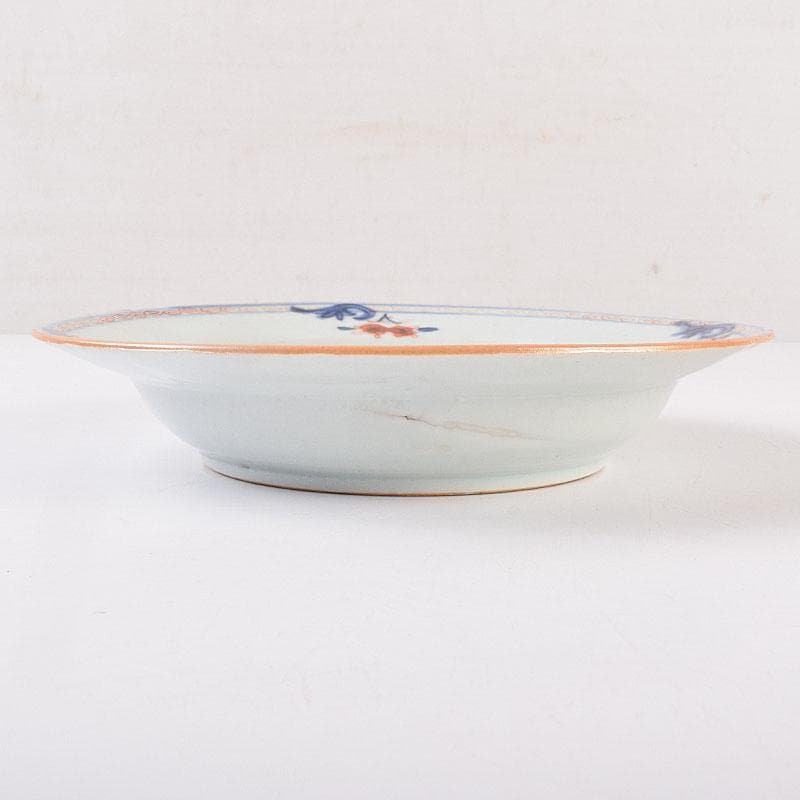 中国　天啓赤絵　花文七寸皿　M　R8969