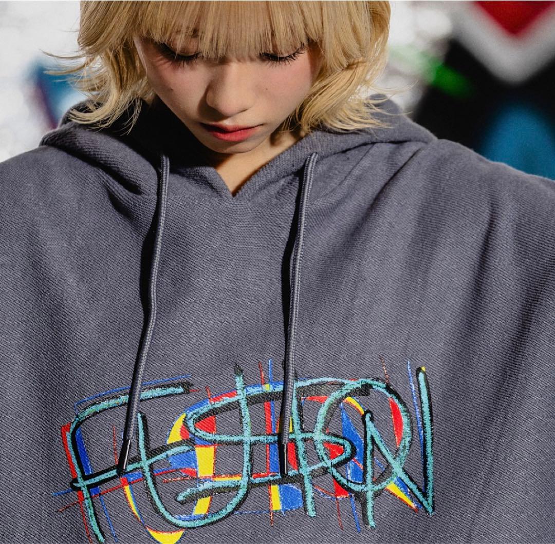 バウンディvaundyツアーグッズFUSION新品デニムパーカーmサイズグレー