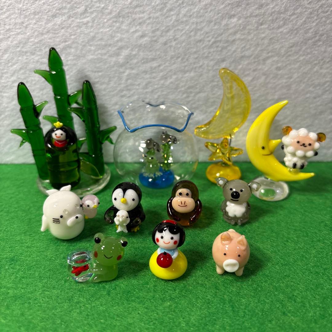 ロータス　ガラス細工　ミニチュア