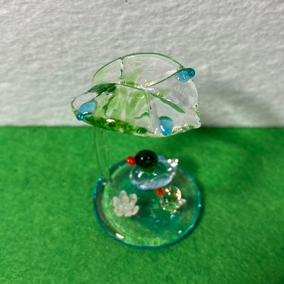 ロータス　ガラス細工　ミニチュア