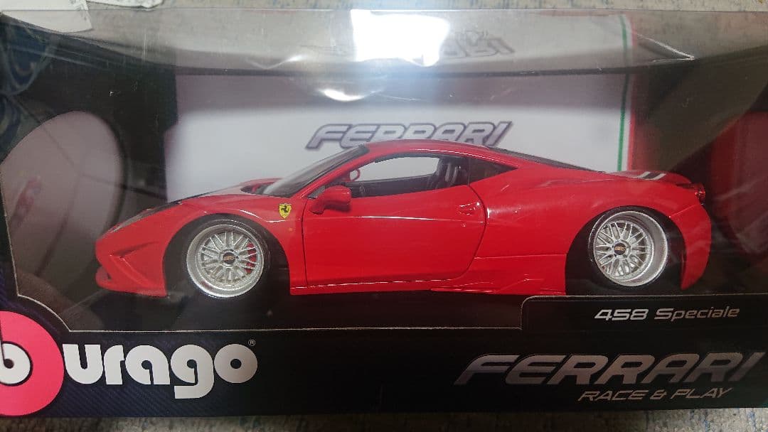 1/18ブラーゴフェラーリ458Specialeレッドカスタム仕様