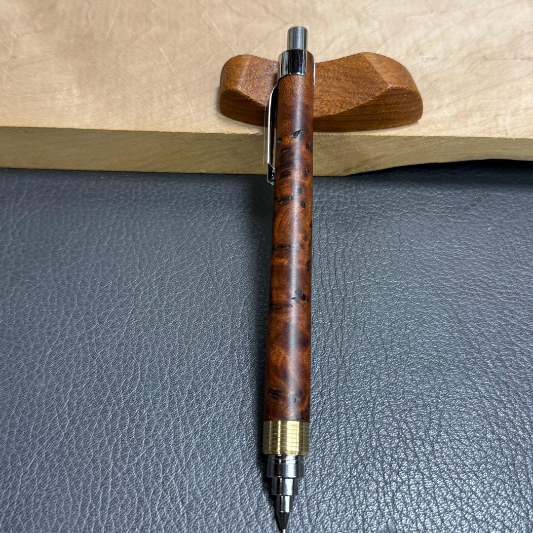 hone194台湾樟葡萄杢　瘤　最強低重心　溝付き　真鍮　瘤の欠け多い