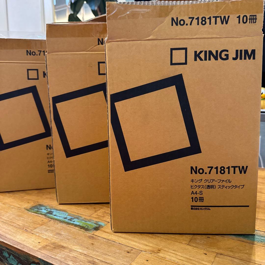 KING JIM クリアファイル No.7181TW A4-S 25枚入り