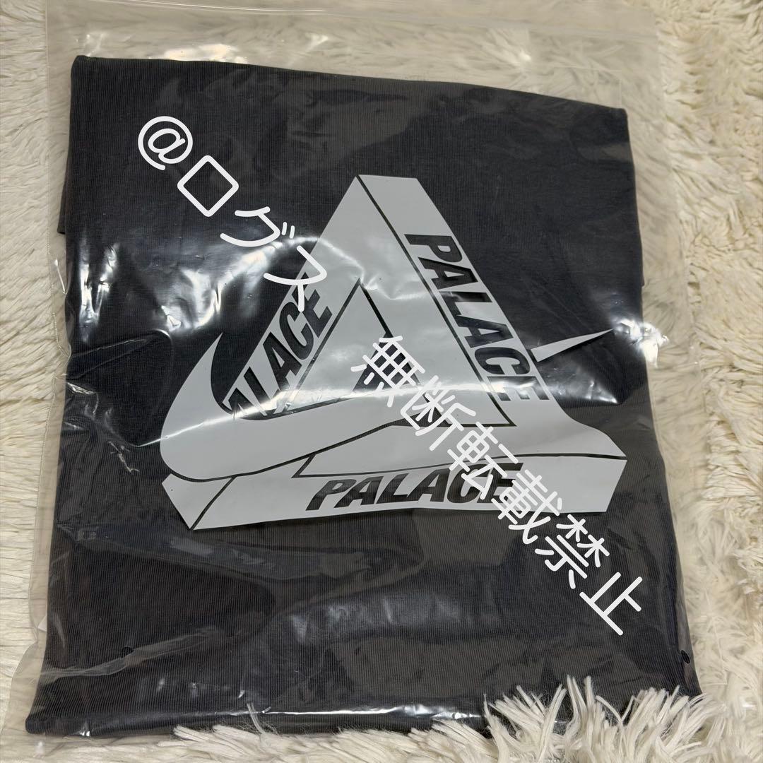 パレス x ナイキ トライ スウッシュ Tシャツ チャコール 2XL