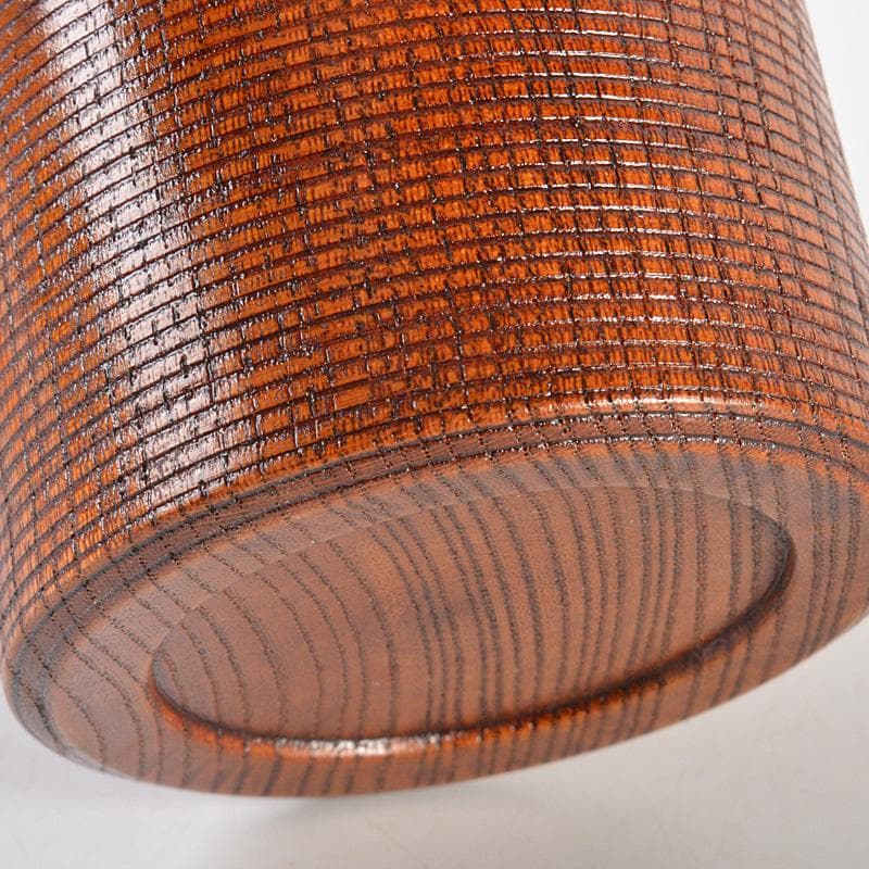 茶道具　桐峰造　欅　茶入　共箱　V　6596