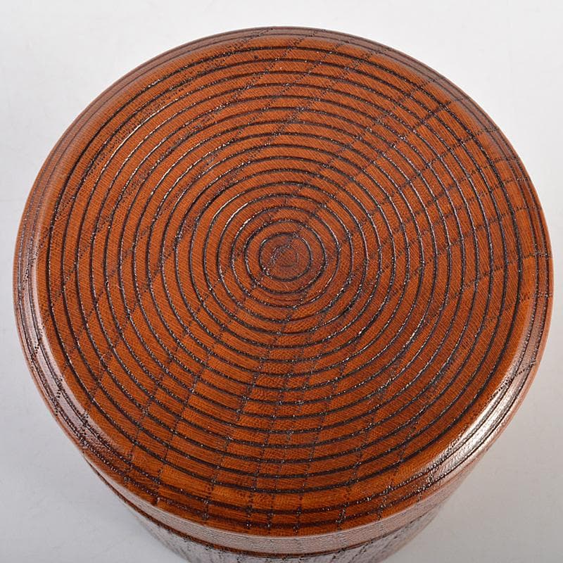 茶道具　桐峰造　欅　茶入　共箱　V　6596