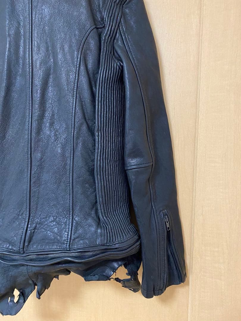 JACK ROSE 黒レザージャケット シングルライダースジャケット　サイズ4