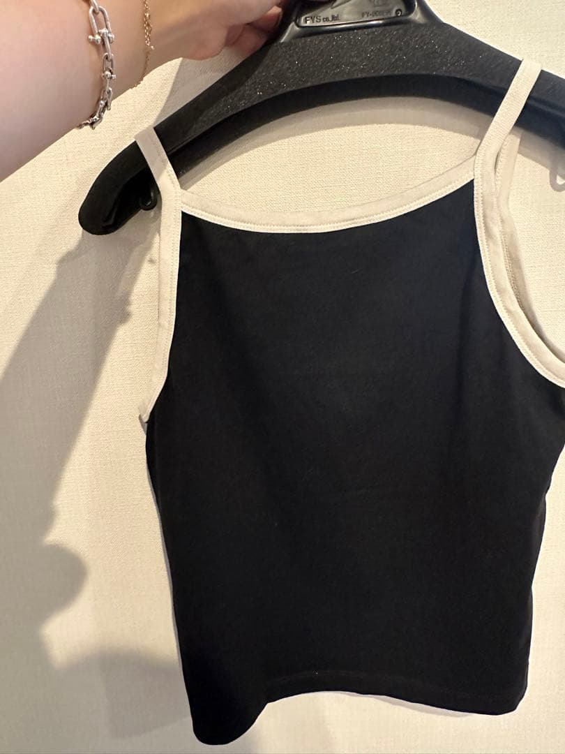 CELINE PARIS トリオンフ　クロップドタンクトップ★ブラック