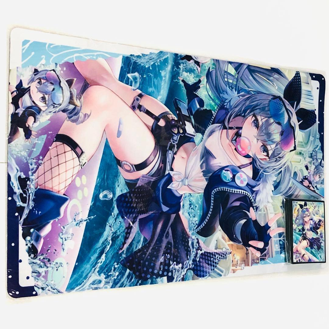 崩壊:スターレイル 銀狼 波乗り スリーブ プレイマット ミッドナイトブルー