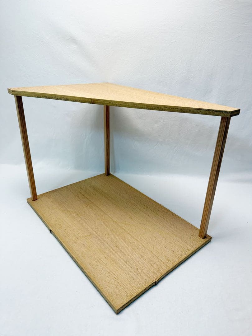 ほぼ未使用 茶道具 山里棚 竹張砂摺 利休好写し 組立式 炉・風炉兼用 元箱