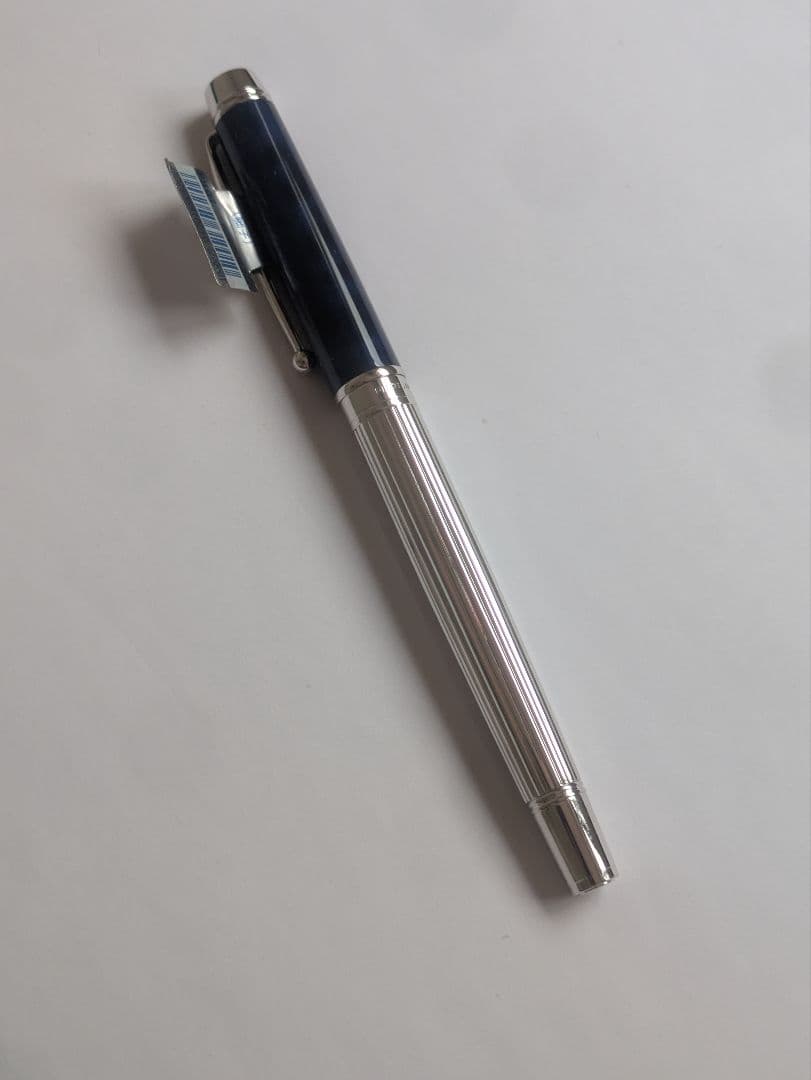 パイロット　グランセ　ロジウム＆マーブル　万年筆　細字　ブルー