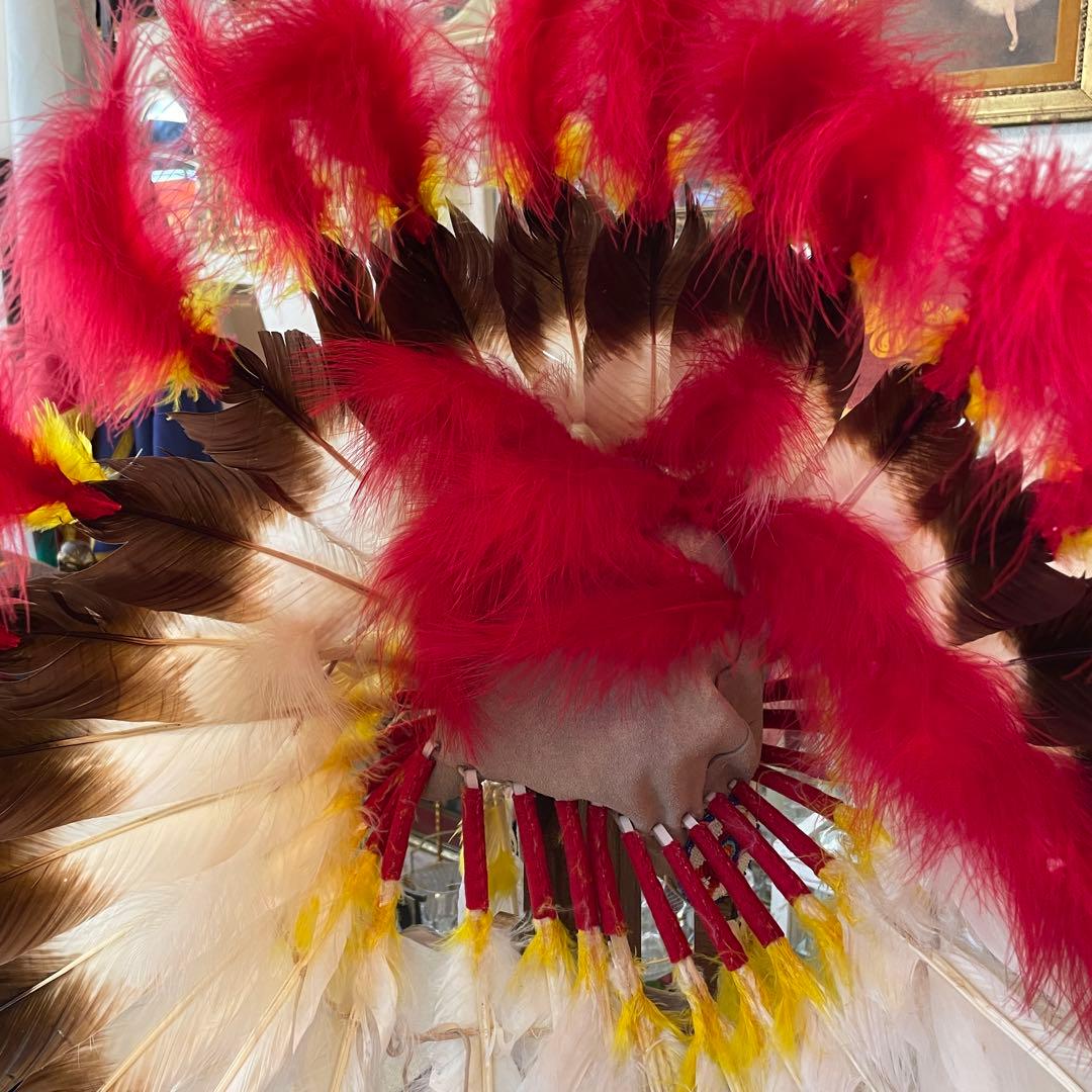 貴重品！ネイティブアメリカン ウォーボンネット　USAヴィンテージ雑貨/ナバホ族