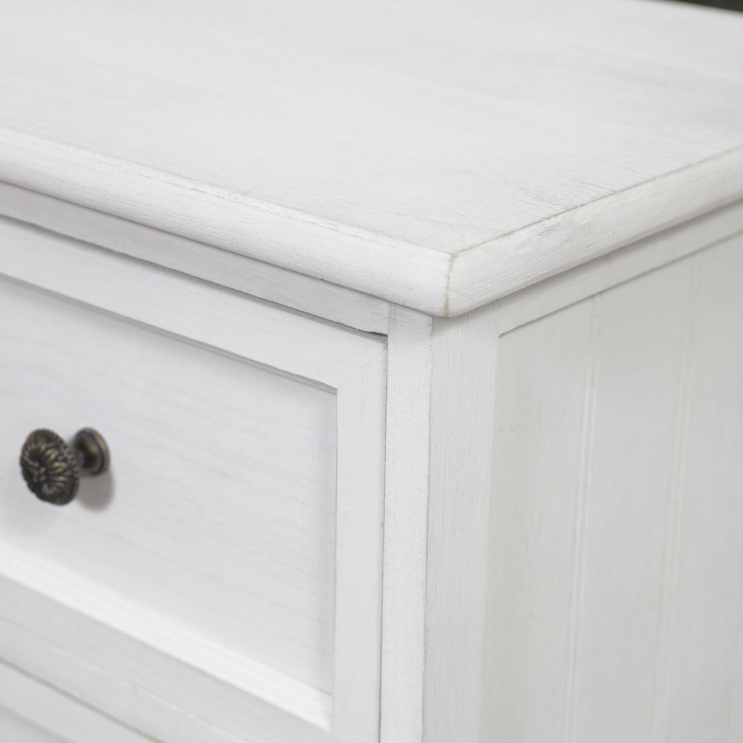 【新品・未使用】　アンティーク調　チェスト　4段5杯　 収納タンス　完成品