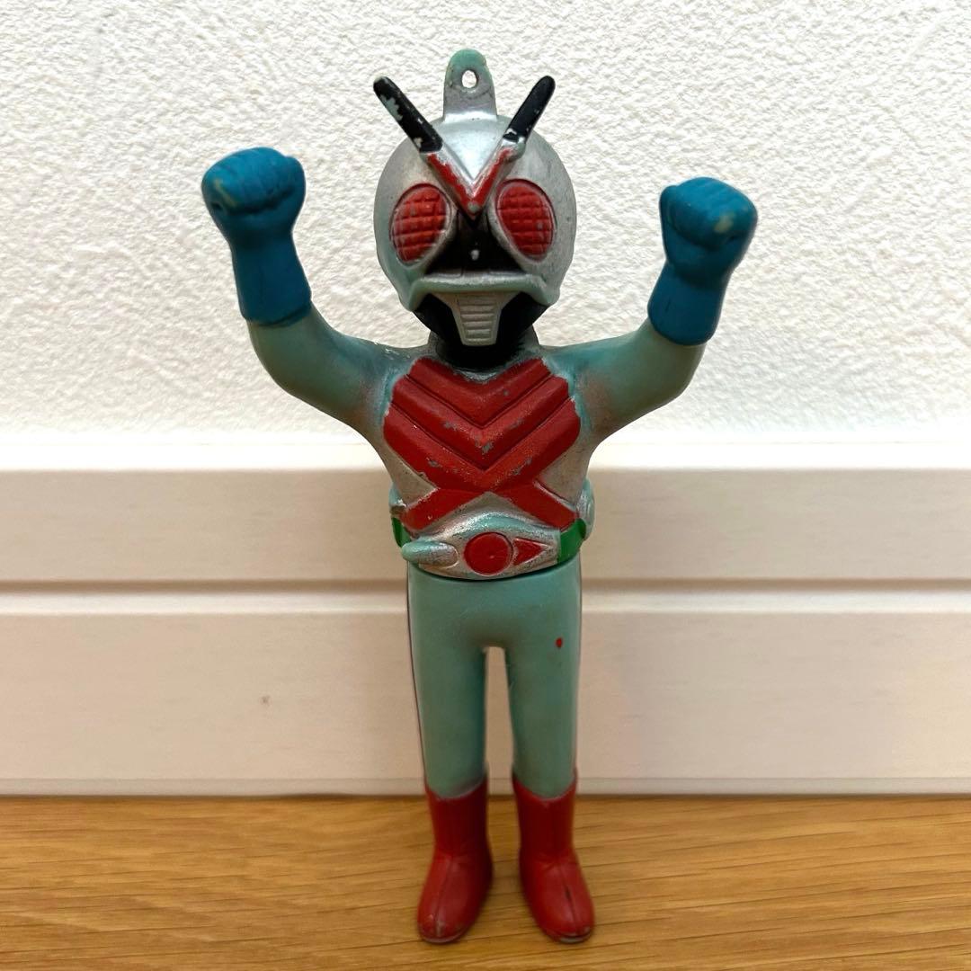 ポピー 仮面ライダーX ソフビ ペンダント 昭和レトロ 当時物