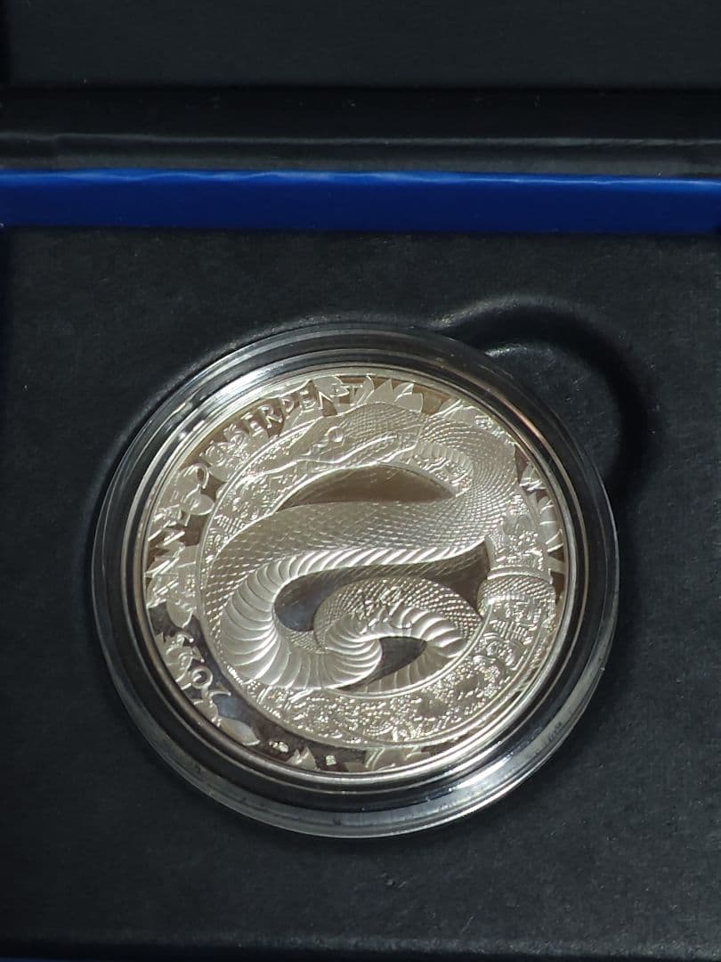 2025年フランス　干支巳年　蛇　プルーフ銀貨　3000枚限定