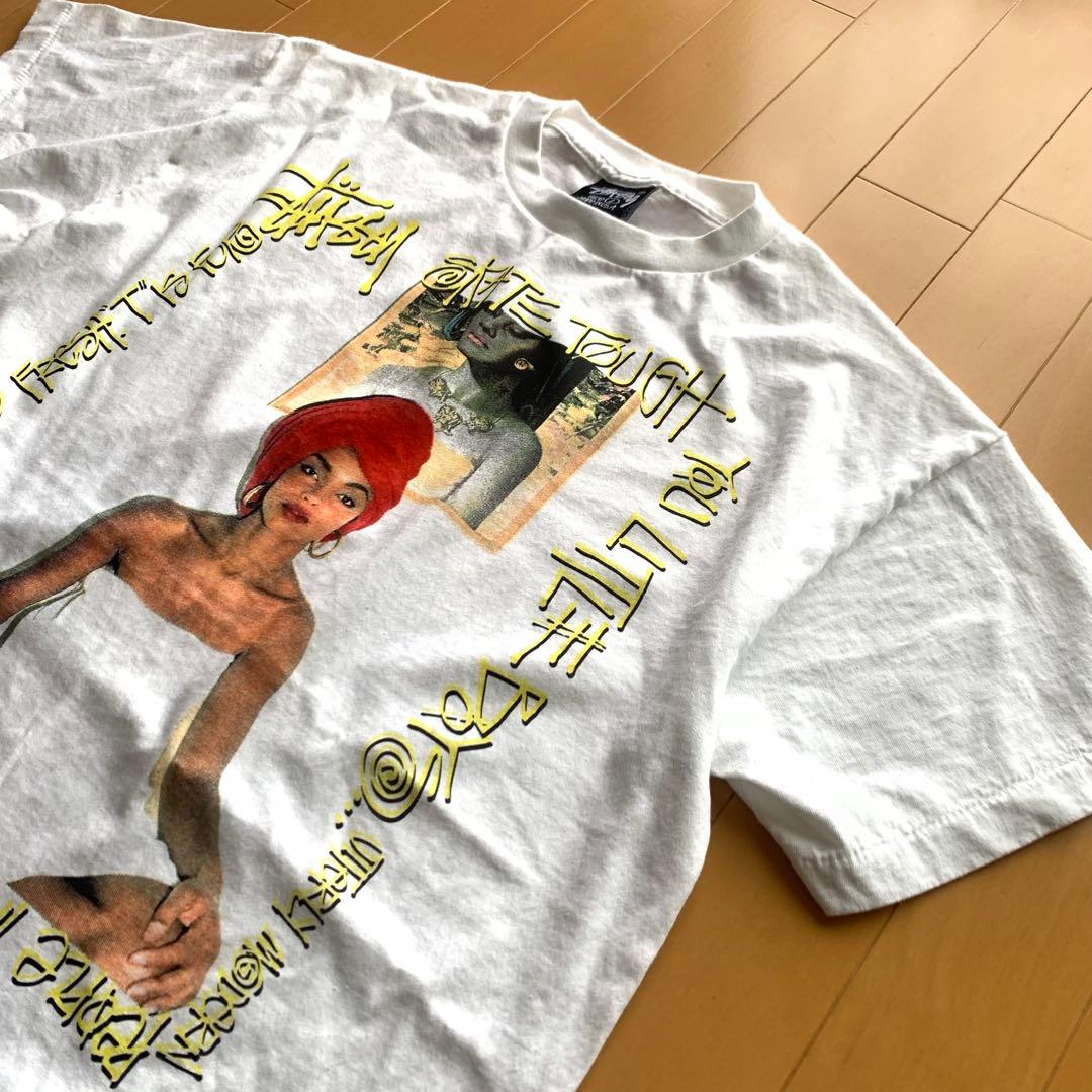 希少◎STUSSY SADE コラボTシャツ 白 L シャーデー USA製