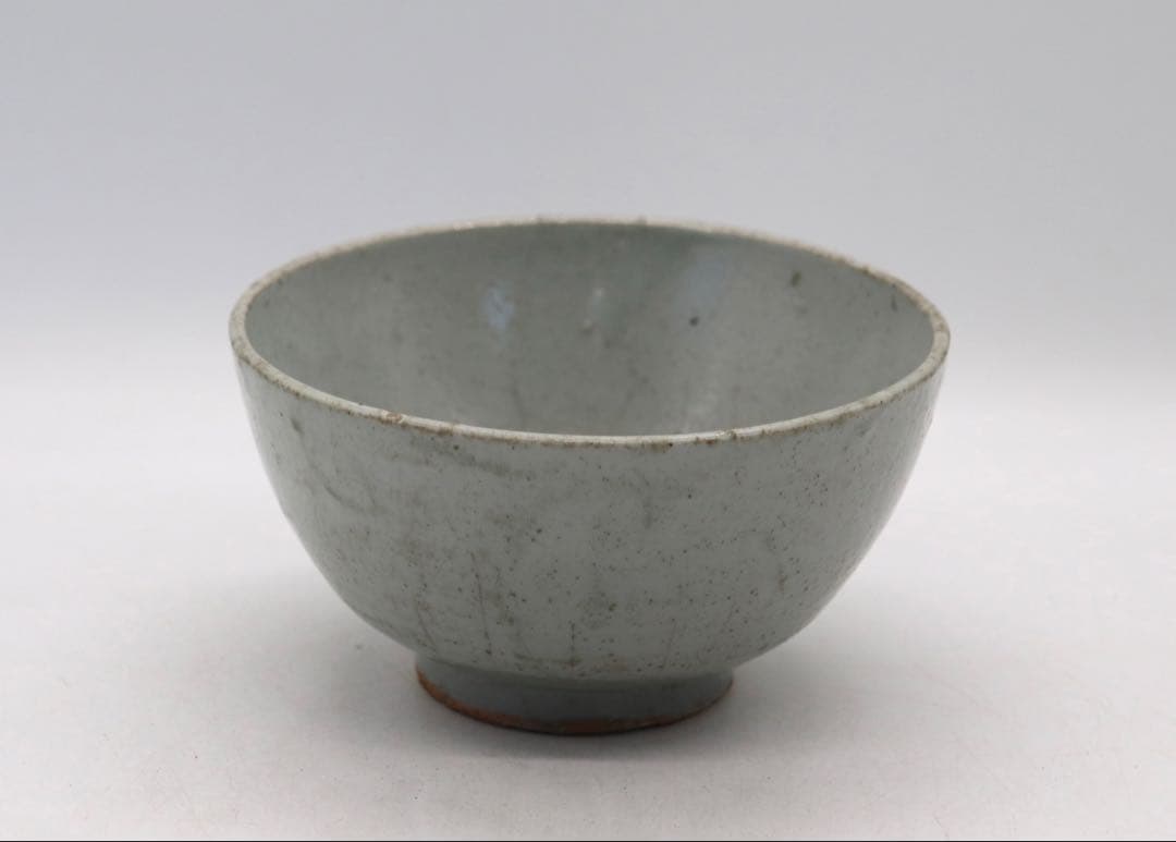 李朝　白磁茶碗　木箱付　送料込み250214