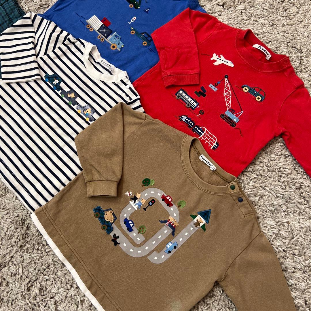 familiar 90cm お着替え5点セット