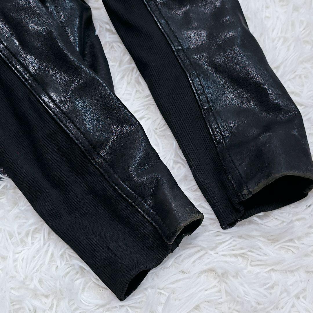 FUGA シングルライダースジャケット レザージャケット ゴートスキン 山羊革