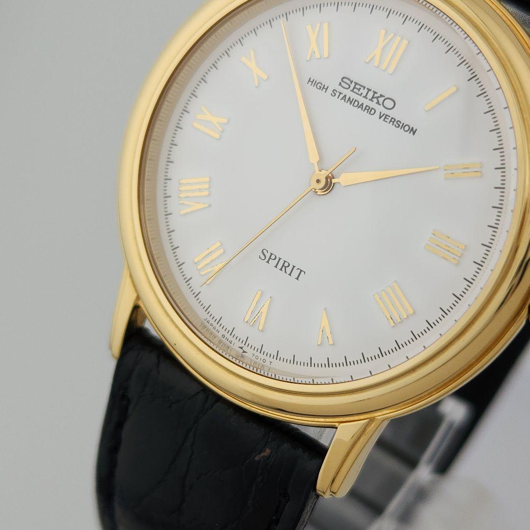 ​幻のデッドストックセイコー スピリット 8N41-7000裏蓋シール付 極美品