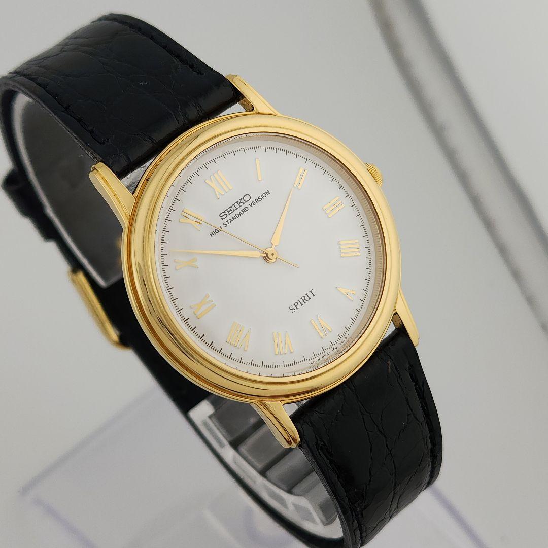 ​幻のデッドストックセイコー スピリット 8N41-7000裏蓋シール付 極美品