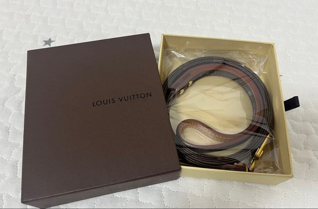 【即決価格】LOUIS VUITTON ドッグ リーシュ リード ブラウン
