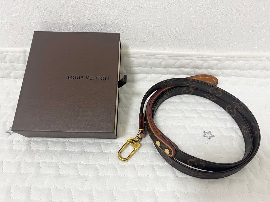 【即決価格】LOUIS VUITTON ドッグ リーシュ リード ブラウン