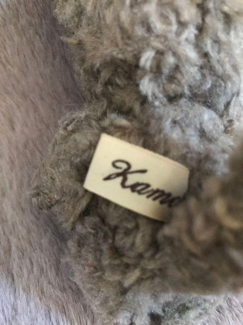 テディベア　加茂美智子　グレー　猫　ぬいぐるみ　テディベア 作家　kamo