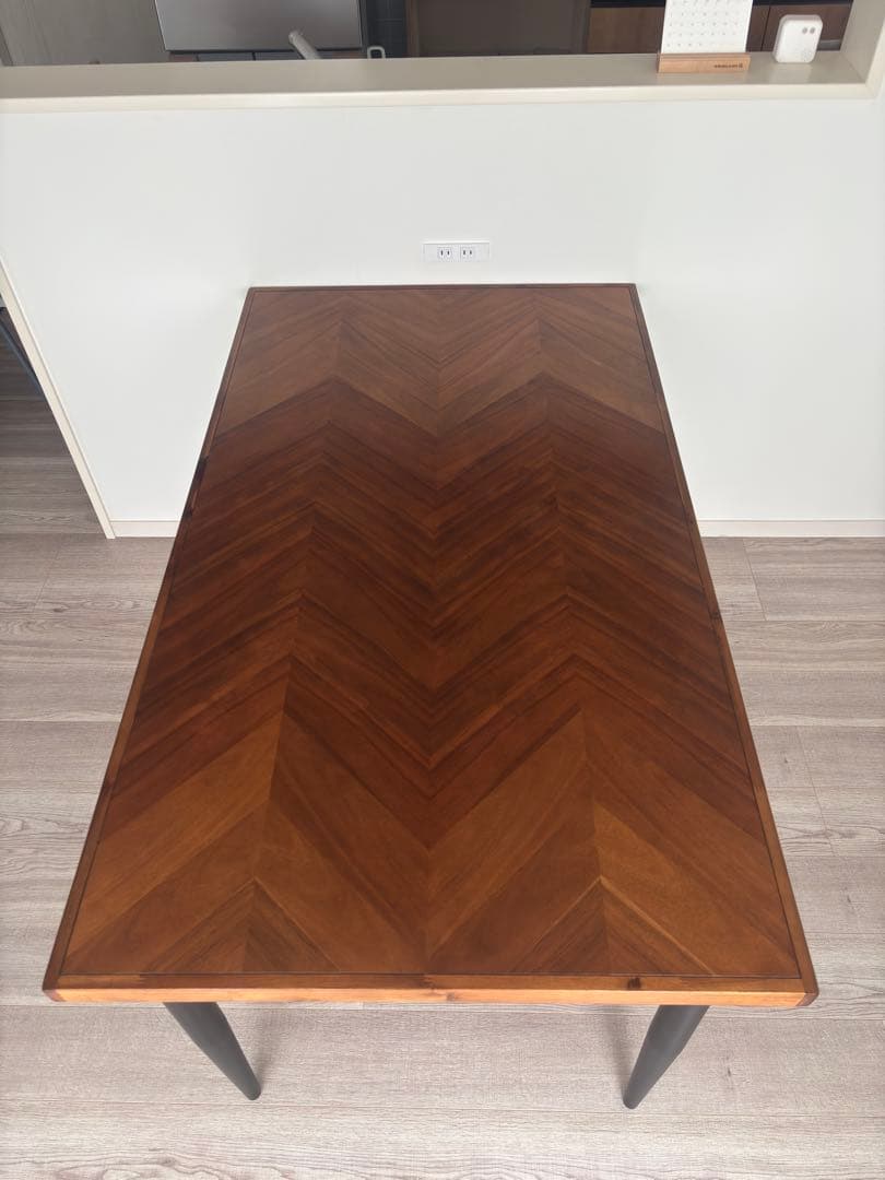 Francfranc レッタ ダイニングテーブル ナチュラル W1400 美品