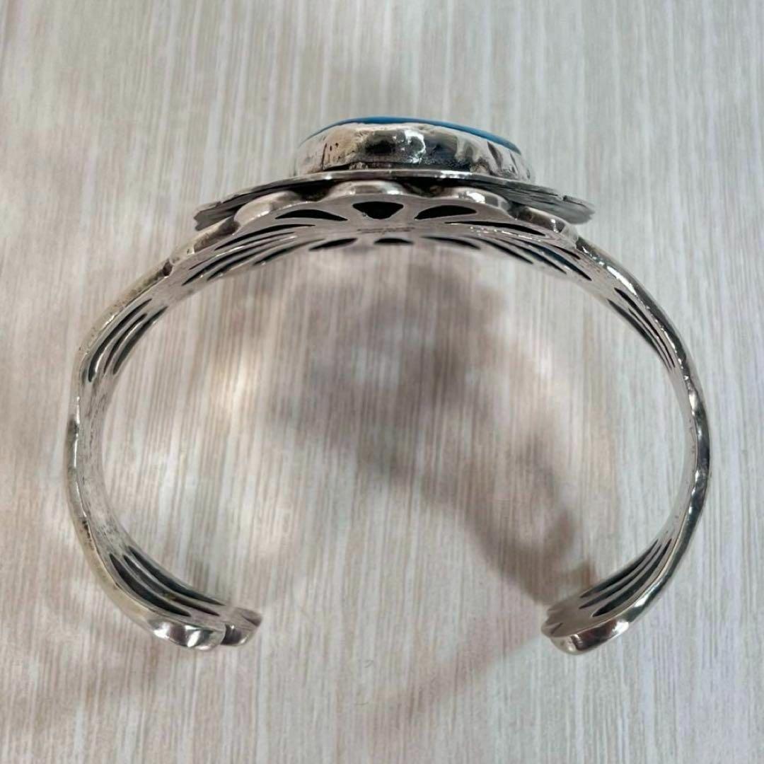 【良品】ナバホ族　バングル　ターコイズ　F.L. BEGAY作　シルバー925