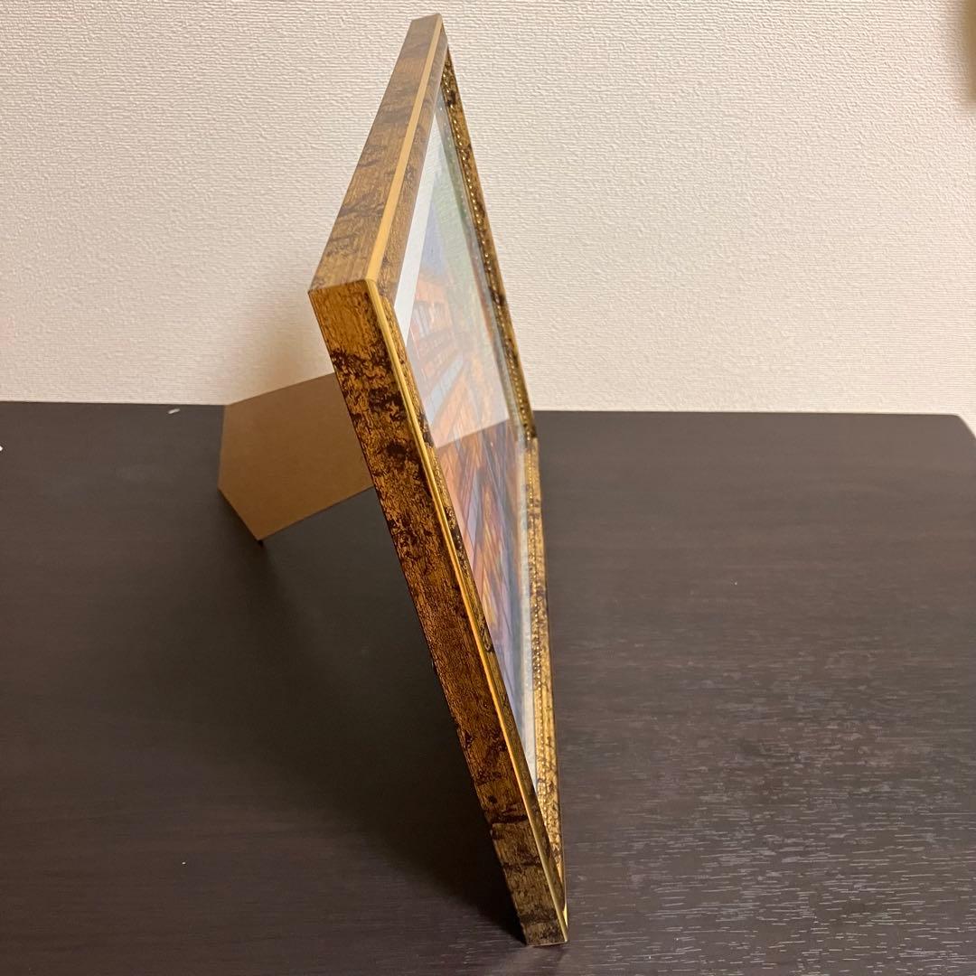 ジブリアート14 千と千尋の神隠しより「銀山温泉」32.7㎝×24.0㎝　額装品