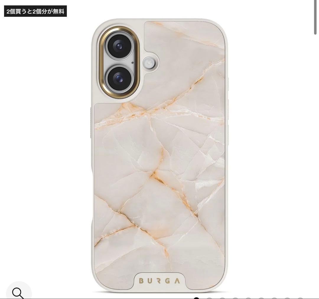 BURGA ブルガ　iPhone16ケース　Vanilla Sand 高級ライン