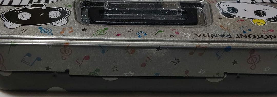 モノトーンパンダ 缶 ペンケース