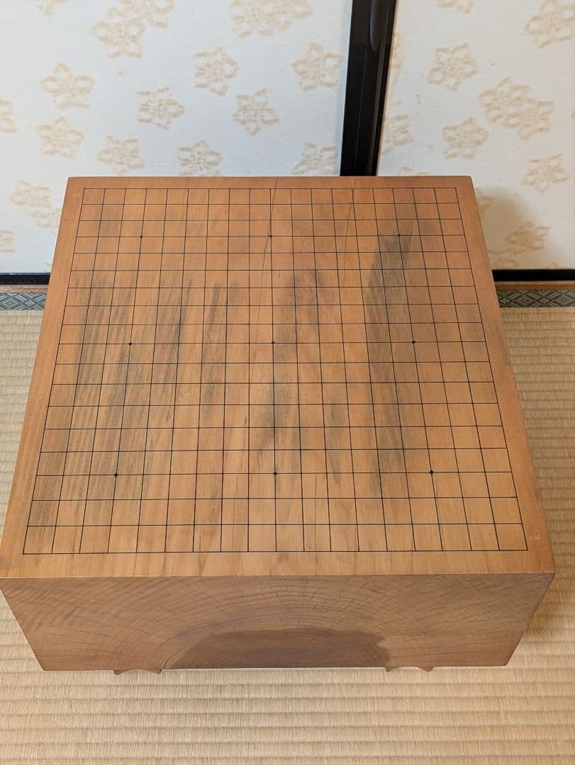 碁盤 本榧 約45.5cm x 42.5cm 厚み19.3cm 高さ31cm